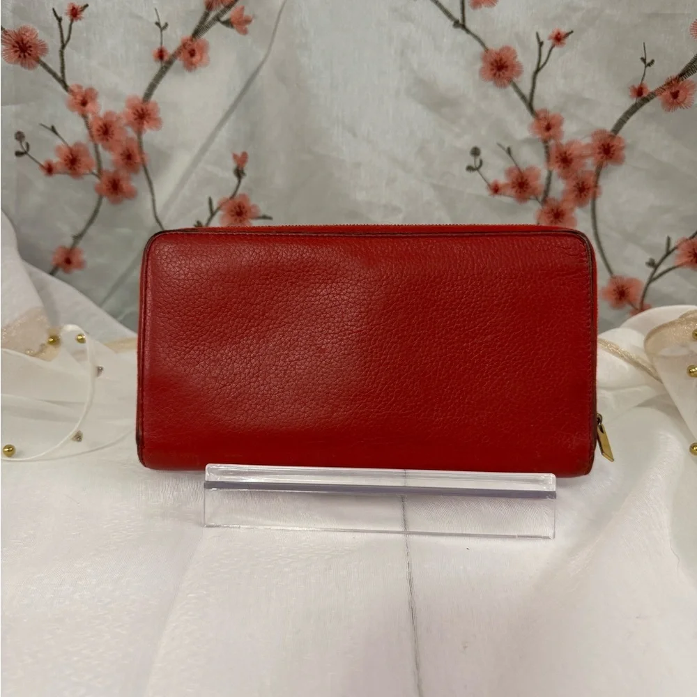 Celine Red Leather Women's wallet/cluch - Picture 4 of 8